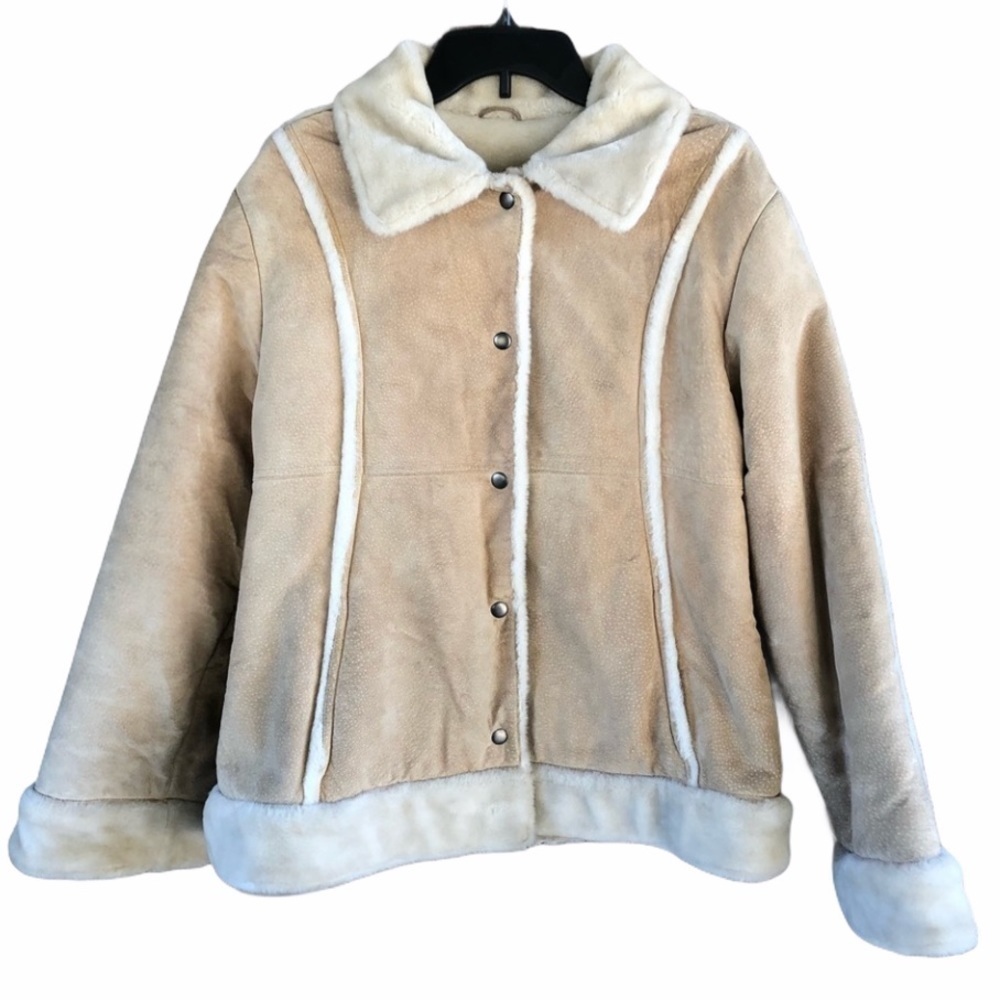 WILSON’S Leather Maxima Suede Sherpa Jacket